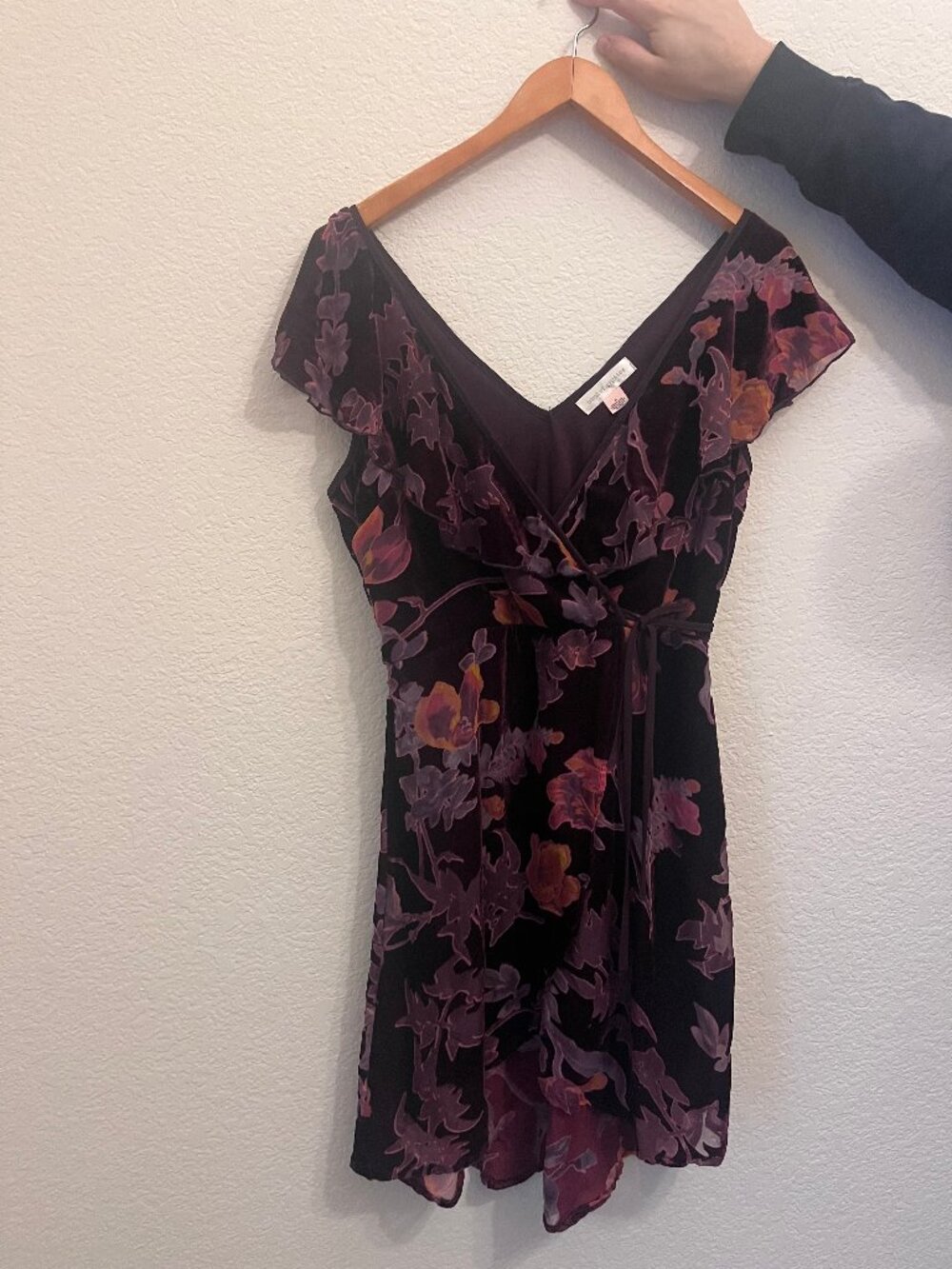 Velvety Maroon Dress